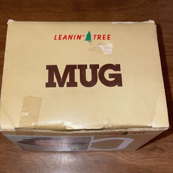 Vintage 1992 Leanin Tree Collectible Funny Coffee Mug Cup 1HR Coffee Breaks 4in - Picture 15 of 16